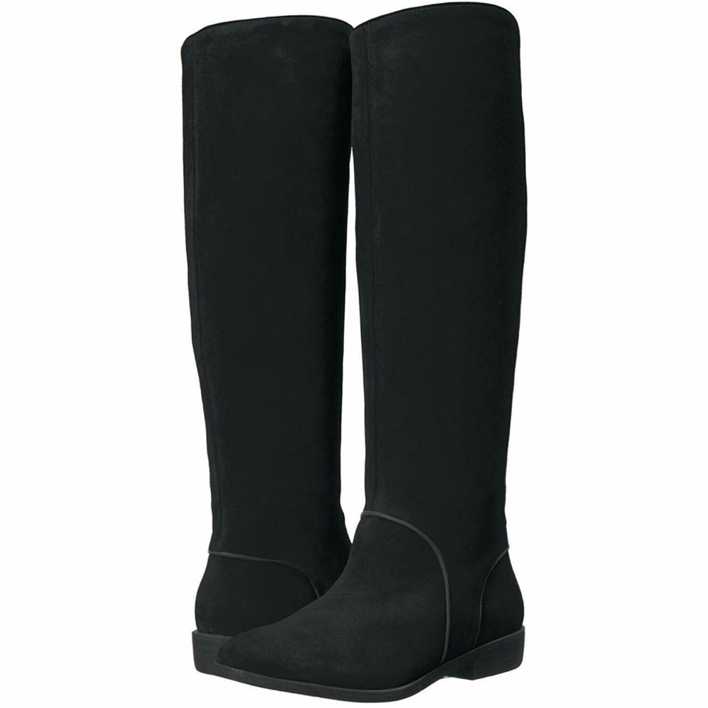 UGG Australia W Gracen Black Suede Riding Boots